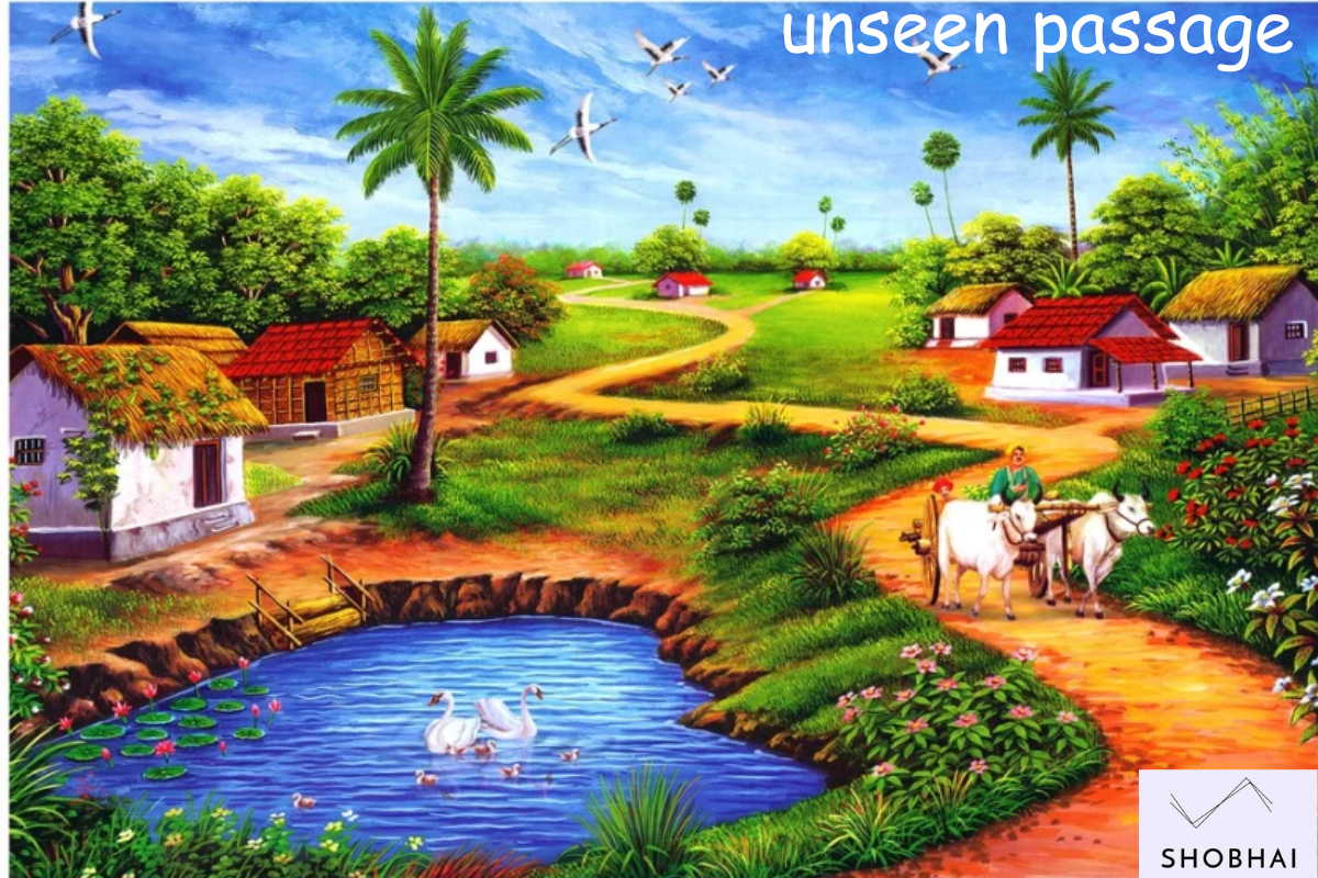 unseen passage for class 3 in hindi